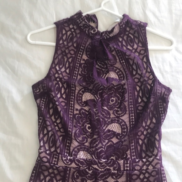 purple lace romper - Picture 2 of 2